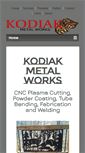 Mobile Screenshot of kodiakmetalworks.com