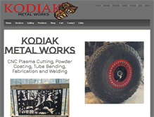Tablet Screenshot of kodiakmetalworks.com
